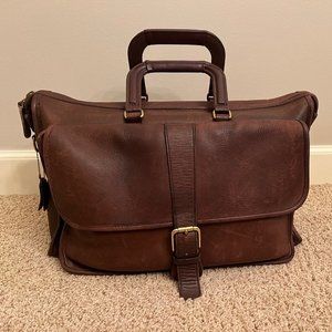 Men's vintage leather briefcase